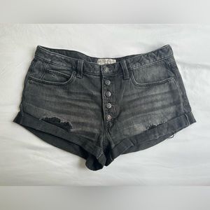 black denim shorts | free people